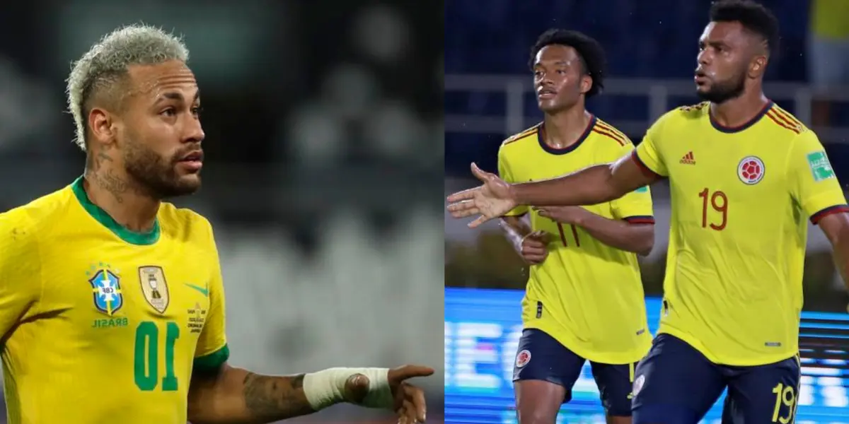En el último juego de Colombia contra Brasil hubo muchos roces entre Neymar y Miguel Ángel Borja. Quedaron como enemigos desde esa vez.