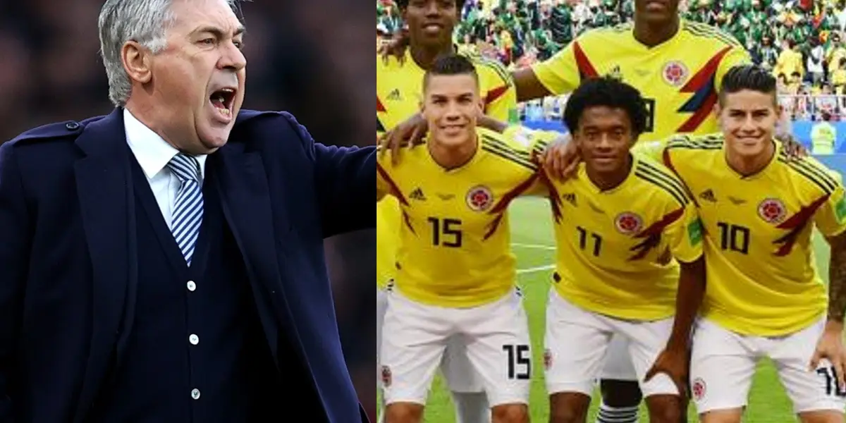 En Everton la idea de Carlo Ancelotti es juntar a tres colombianos, ya tiene a Yerry Mina, James Rodríguez está a hora de cerrar su fichaje y ahora quiere a este colombiano.