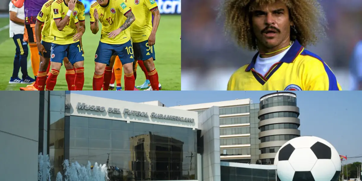 En la entrada del museo de la Conmebol está la figura de un colombiano, no es Carlos Valderrama y en el vídeo que está abajo te decimos quién es ⬇️⬇️⬇️