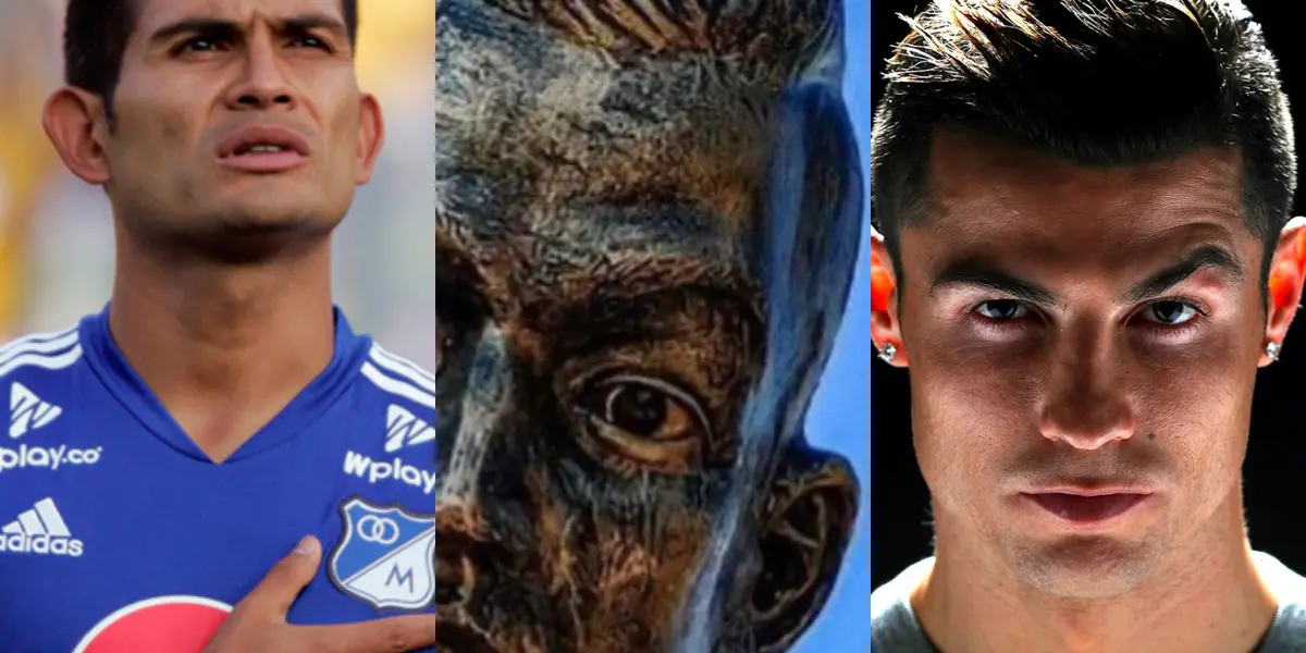 En la India colocaron una estatua en honor a Cristiano Ronaldo, pero vea el parecido con David Macalister Silva según las redes sociales.