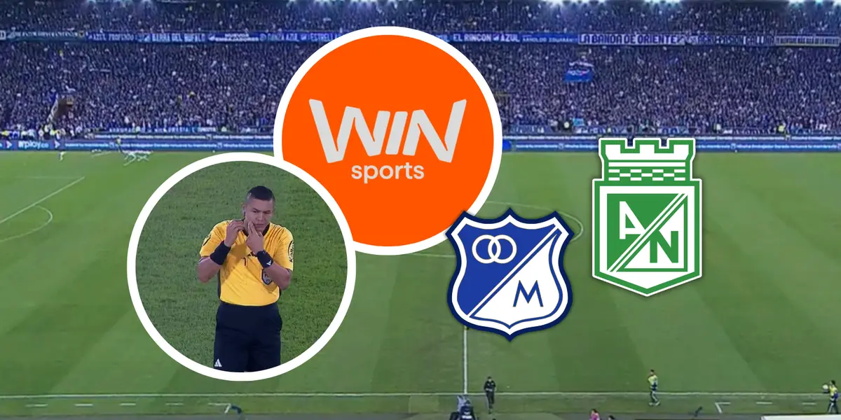 En la previa del Millonarios vs Nacional, Win Sports cometió un nuevo error que estalló en redes sociales. Foto: Captura de Win Sports y Escudoteca