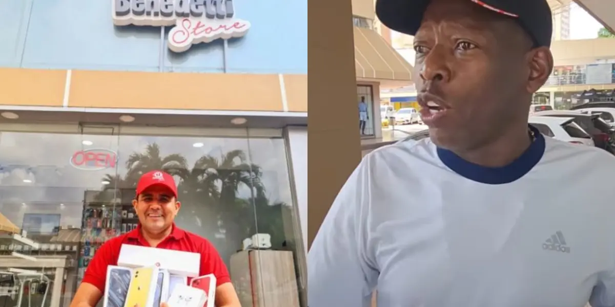 En las redes sociales se vio a Faustino Asprilla de visita hace poco en una famosa tienda en Barranquilla.