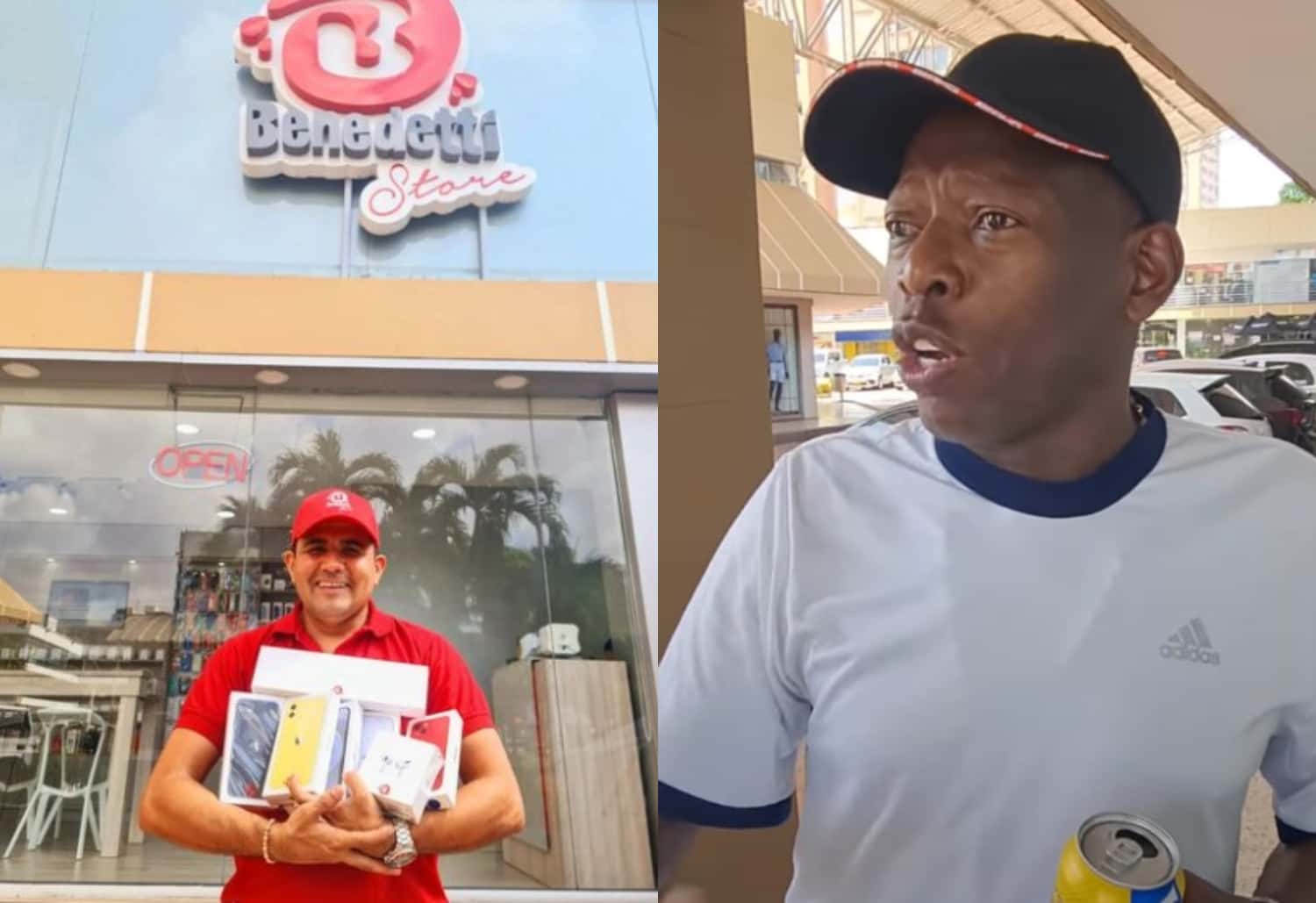 En las redes sociales se vio a Faustino Asprilla de visita hace poco en una famosa tienda en Barranquilla.