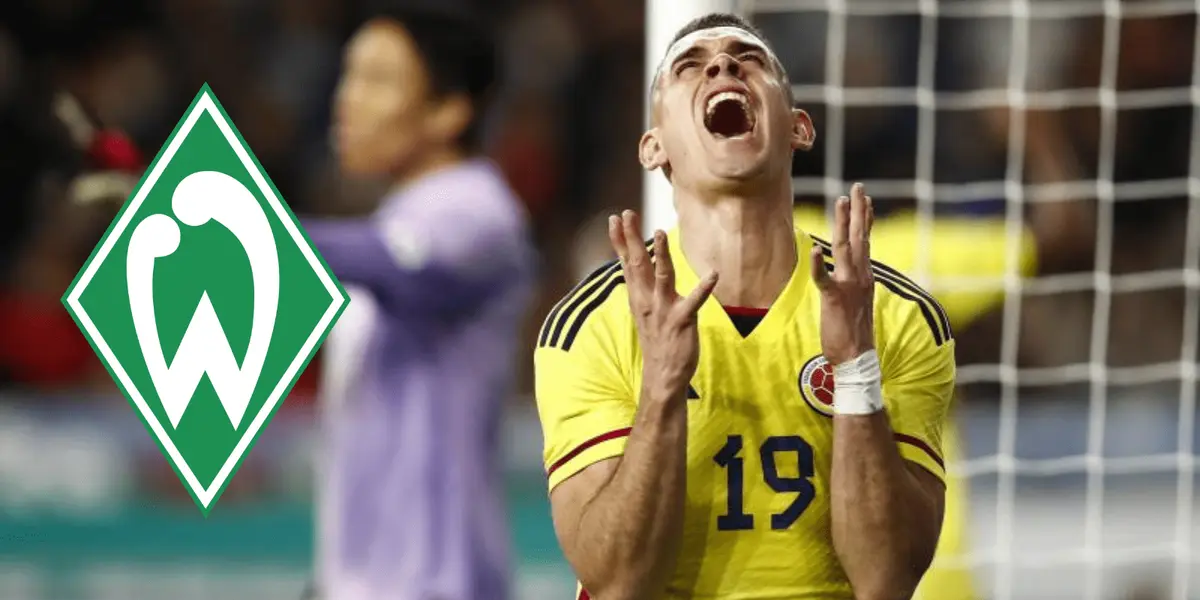 En su regreso a Alemania, Rafael Santos Borré recibió una noticia agridulce del Werder Bremen.