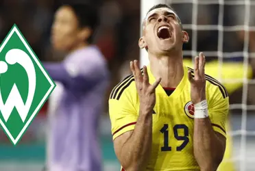 En su regreso a Alemania, Rafael Santos Borré recibió una noticia agridulce del Werder Bremen.