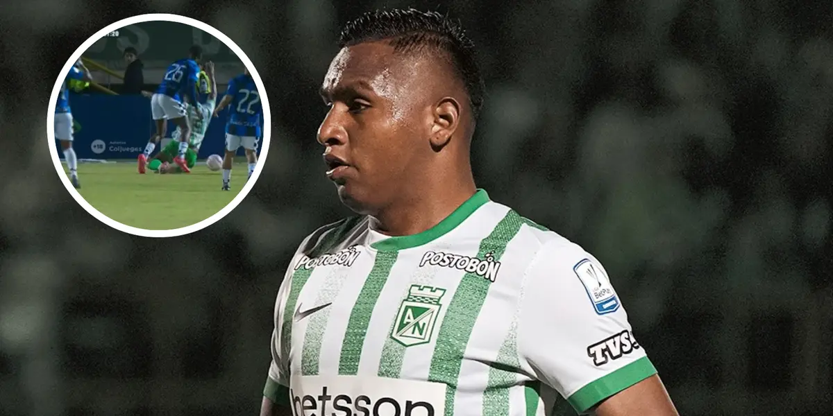 En video, lo que dijo Alfredo Morelos tras el polémico 1 a 1 entre Boyacá Chicó y Atlético Nacional Foto: Captura de Win Sports y Nacionaloficial