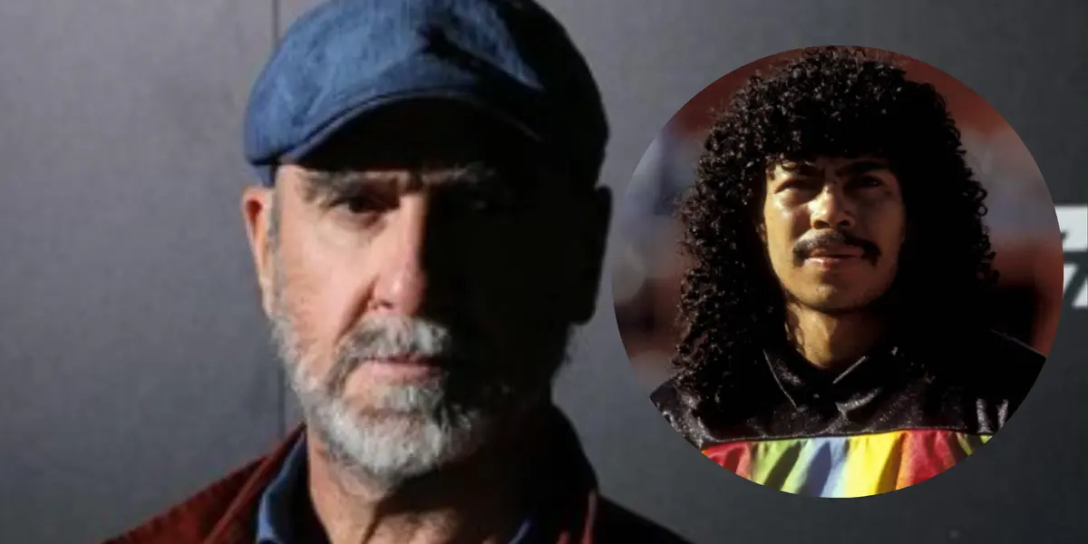 Eric Cantona y René Higuita. Foto: redes de Eric Cantona y René Higuita.