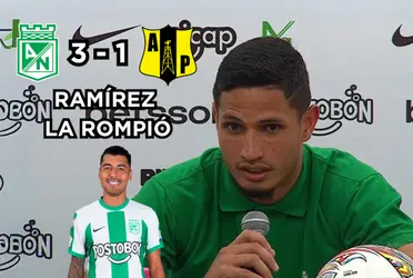 Eric Ramírez fue el mejor del partido entre Atlético Nacional y Alianza Petrolera.