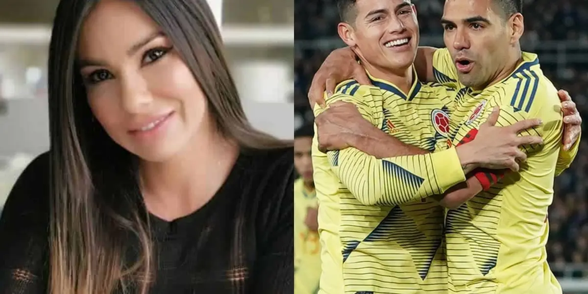 Esperanza Gómez dijo cómo ve a hombres como James Rodríguez y Radamel Falcao.