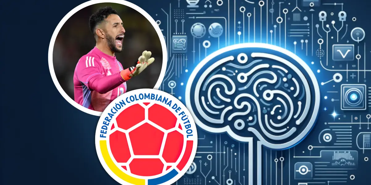Esta es la elección de la Inteligencia Artificial sobre el arquero de la Selección Colombia Foto: SCI Web y FCF