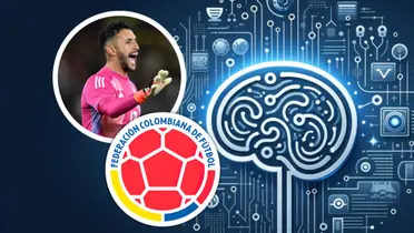 Esta es la elección de la Inteligencia Artificial sobre el arquero de la Selección Colombia Foto: SCI Web y FCF