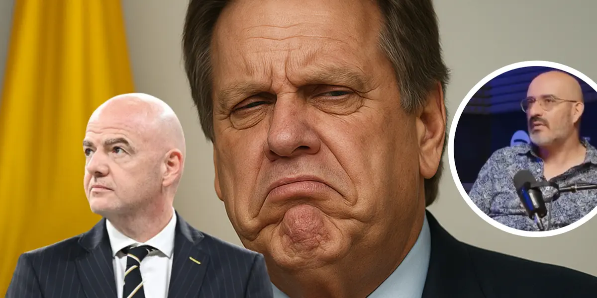 Esta fue la picante frase del periodista sobre una verdad oculta del fútbol colombiano Foto: Captura de Youtube Presunta Pola, FIFA y Creada con Chat GPT