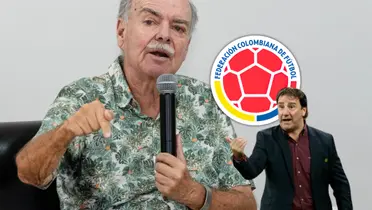 Esta fue la reacción de Iván Mejía a esta noticia en la Selección Colombia Foto: FCF, Escudoteca e Iván Mejía