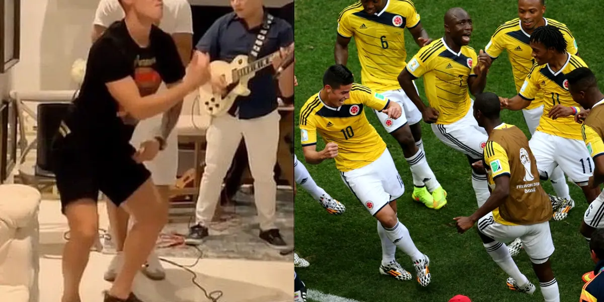 Esta vez no fue su nivel futbolístico, sino James Rodríguez hizo algo que se viralizó a nivel mundial y llegó a Colombia