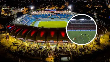 Estadio Pascual Guerrero Foto: Captura de Win Sports y Moi Arquitectos