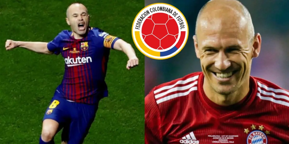 Este club quiere fichar a Andrés Iniesta y poder juntarlo con una de las revelaciones del fútbol colombiano y que lo comparan con Arjen Robben