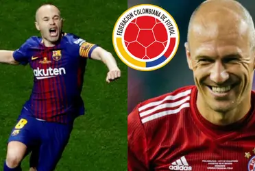 Este club quiere fichar a Andrés Iniesta y poder juntarlo con una de las revelaciones del fútbol colombiano y que lo comparan con Arjen Robben