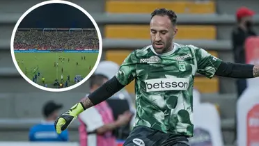 Este es el jugador de Nacional que "salvó el punto" en Ibagué Foto: Captura de Win Sports y Nacionaloficial