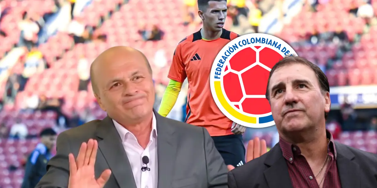 Este fue el pedido expreso que el periodista le hizo a Néstor Lorenzo Foto: FCF, Captura de Win Sports y Escudoteca