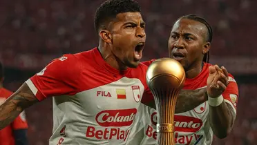 Este jugador de pasado en Millonarios lamentó la estrella de Santa Fe Foto: Creada con Chat GPT