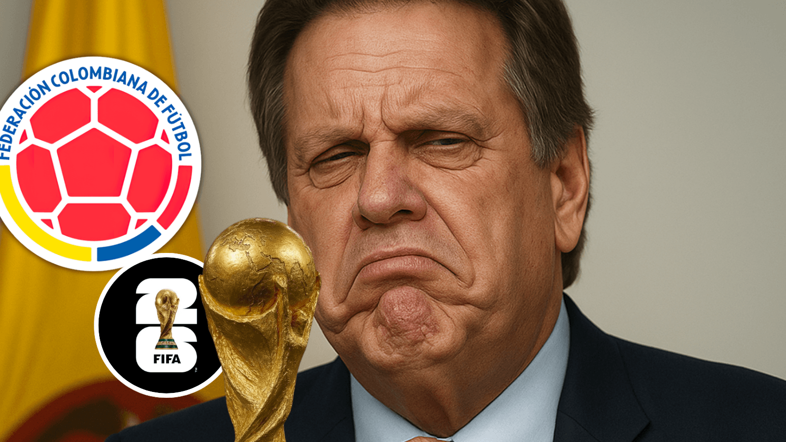 Esto dijo el mandamás de la FCF en las últimas horas sobre la Selección Colombia Foto: Escudoteca, FIFA y creada con Chat GPT