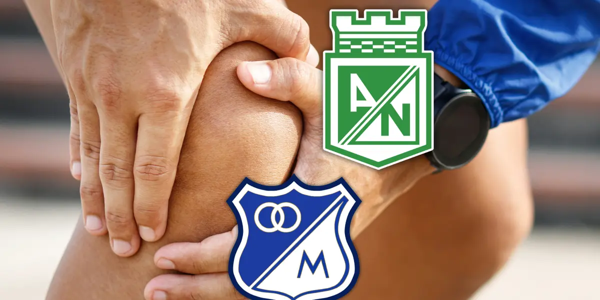 ExNacional y Millonarios sufre grave lesión. El karma lo golpea fuerte.  Foto: Pexels y Escudoteca