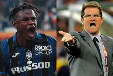 Fabio Capello tuvo unas palabras de elogio sobre el colombiano Duván Zapata.