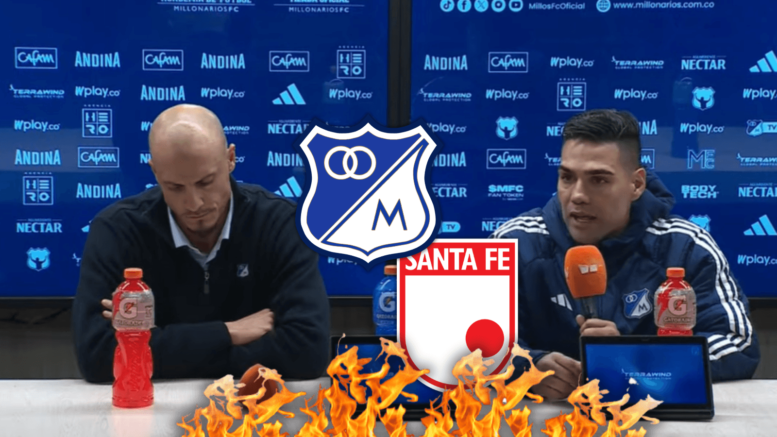 Falcao: La imagen de su inesperada reacción en la rueda de prensa que generó revuelo.