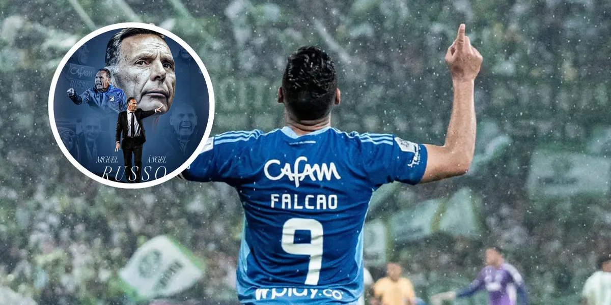 Falcao no se quedó en silencio y las emotivas palabras que dedicó a Miguel Ángel Russo Foto: MFC y Falcao