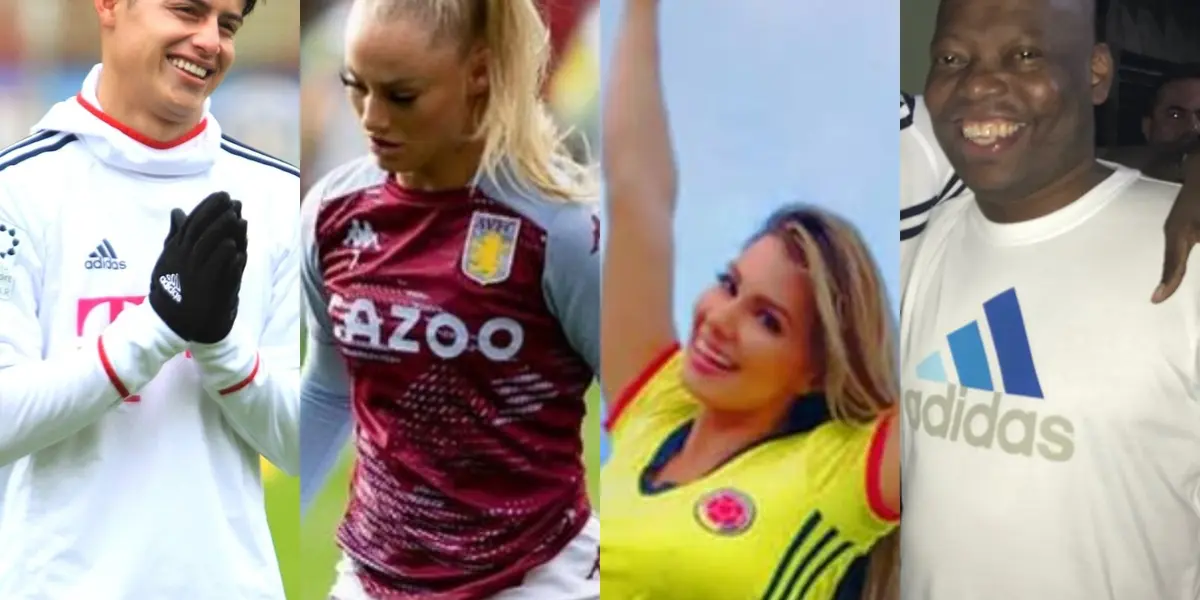 Faustino Asprilla es conocido por el tema con Esperanza Gómez y James Rodríguez coincidió en Inglaterra con una jugadora que dicen le llamó la atención.