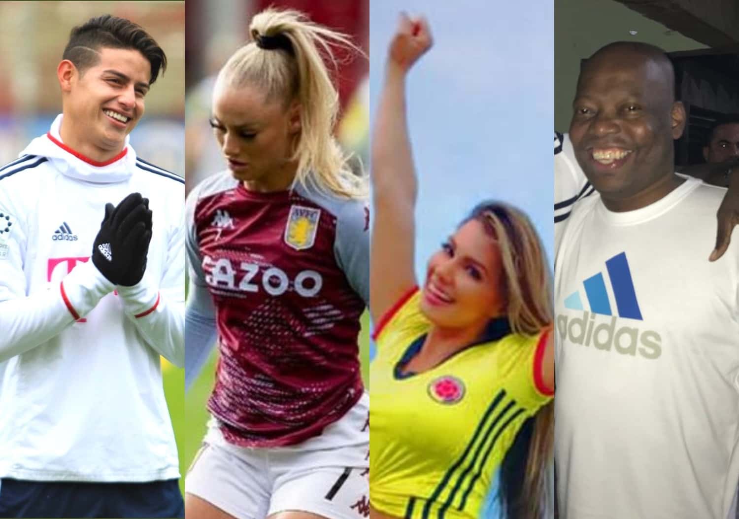 Faustino Asprilla es conocido por el tema con Esperanza Gómez y James Rodríguez coincidió en Inglaterra con una jugadora que dicen le llamó la atención.