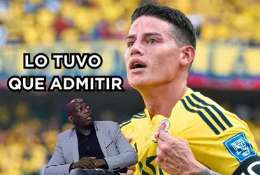 Faustino Asprilla reaccionó tras ver a James Rodríguez en la Selección Colombia.