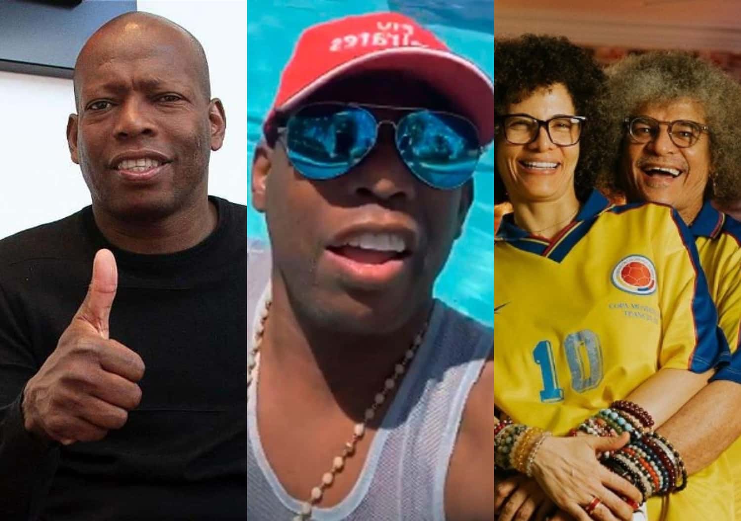 Faustino Asprilla se ha dejado ver en su finca de Tuluá, compartió en redes sociales que se consiguió a una vieja y hermosa amiga, pero Carlos Valderrama está en otra onda en Barranquilla.