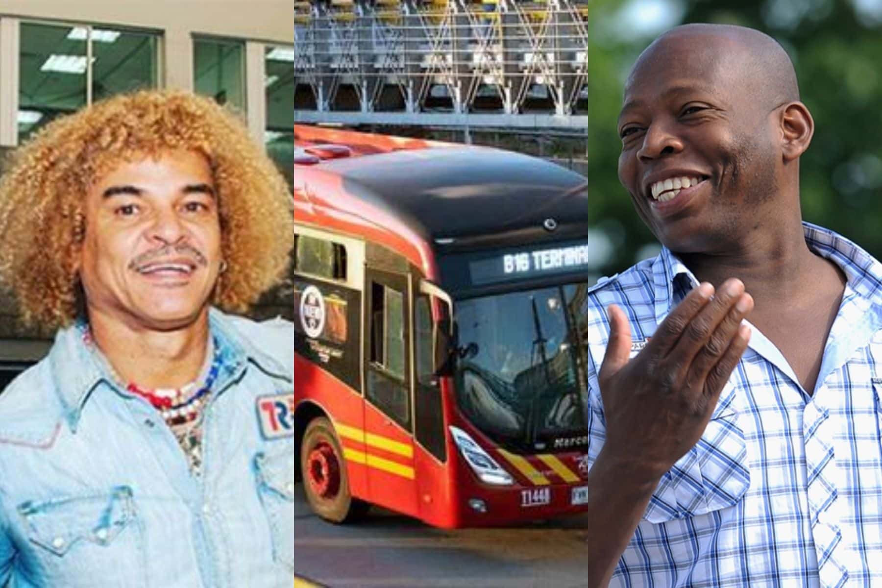 Faustino Asprilla sorprendió en un Transmilenio en Bogotá, algo que no se le conoce a Carlos Valderrama.