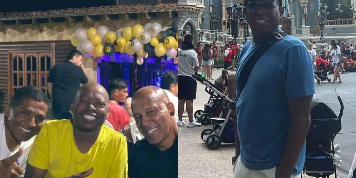 Faustino Asprilla tuvo que hacer una pausa con sus fiestas y mostró la otra faceta que le toca vivir y le también le gusta.