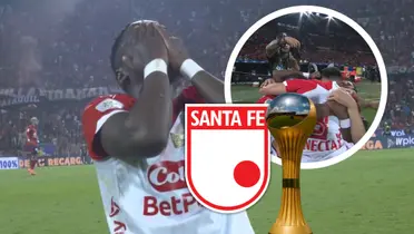 Felicidades a Independiente Santa Fe, Campeón de la Liga Betplay 2025 Foto: Captura de Win Sports, Escudoteca y Chat GPT