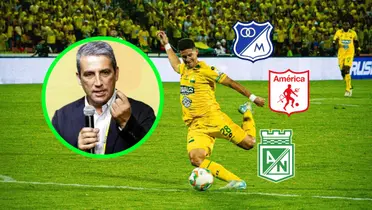 Fernando Jaramillo y Atlético Bucaramanga Foto: Dimayor, Escudoteca y Liga Betplay