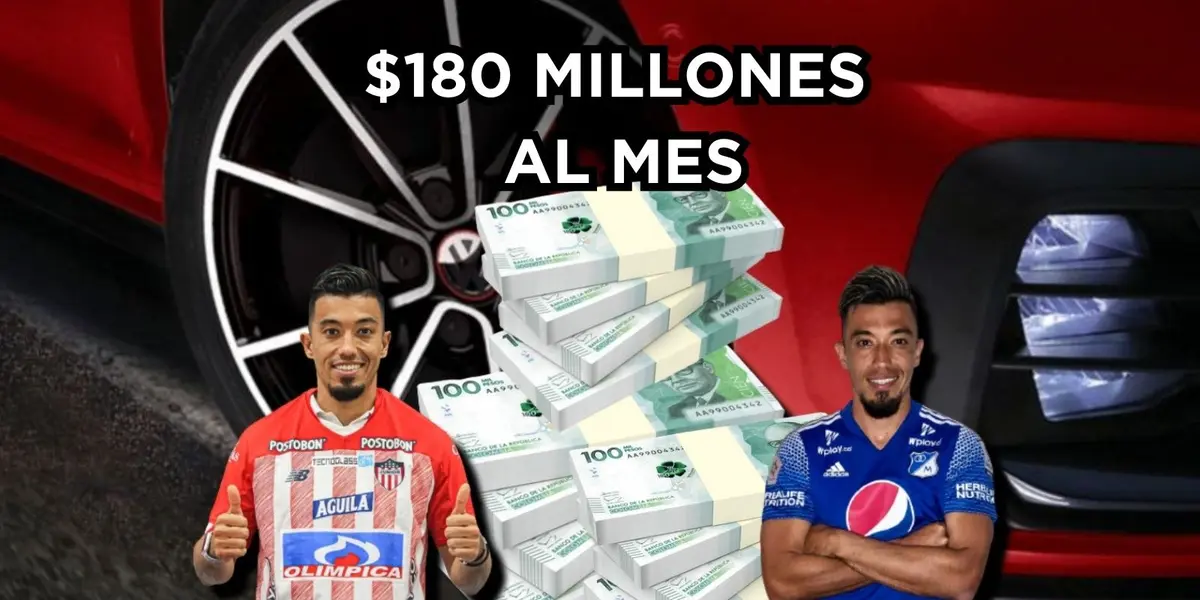 Fernando Uribe apareció con un peculiar auto en los entrenamientos de Millonarios FC.