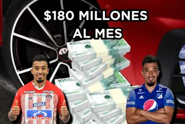 Fernando Uribe apareció con un peculiar auto en los entrenamientos de Millonarios FC.