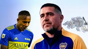 FIFA falló a favor de Villa. Foto de Riquelme de Radio La Red, foto de Villa de Top Mercato, dólares de Vecteezy.