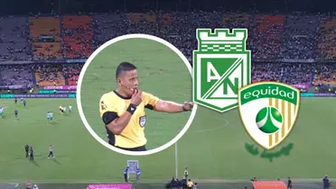 Final del partido, Atlético Nacional sumó nuevamente tres puntos en la Liga Betplay Foto: Captura de Win Sports y Escudoteca