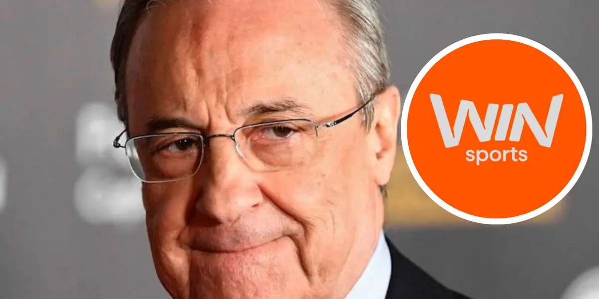 Florentino Pérez: Su polémica indirecta a Win Sports que no pasó desapercibida. Foto: Real Madrid y Win Sports