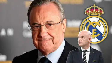 Florentíno Pérez tiene una carta a la FIFA que cambiaría el fútbol muy pronto Foto: FIFA, Escudoteca y Real Madrid