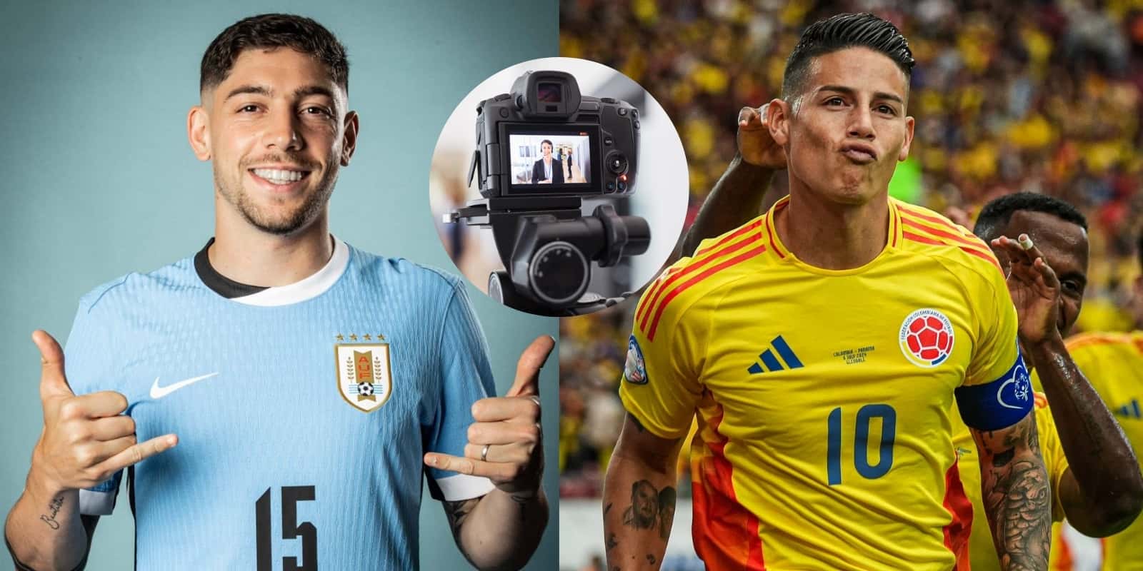 Foto: Canva / FCF Twitter / Selección Uruguay Twitter