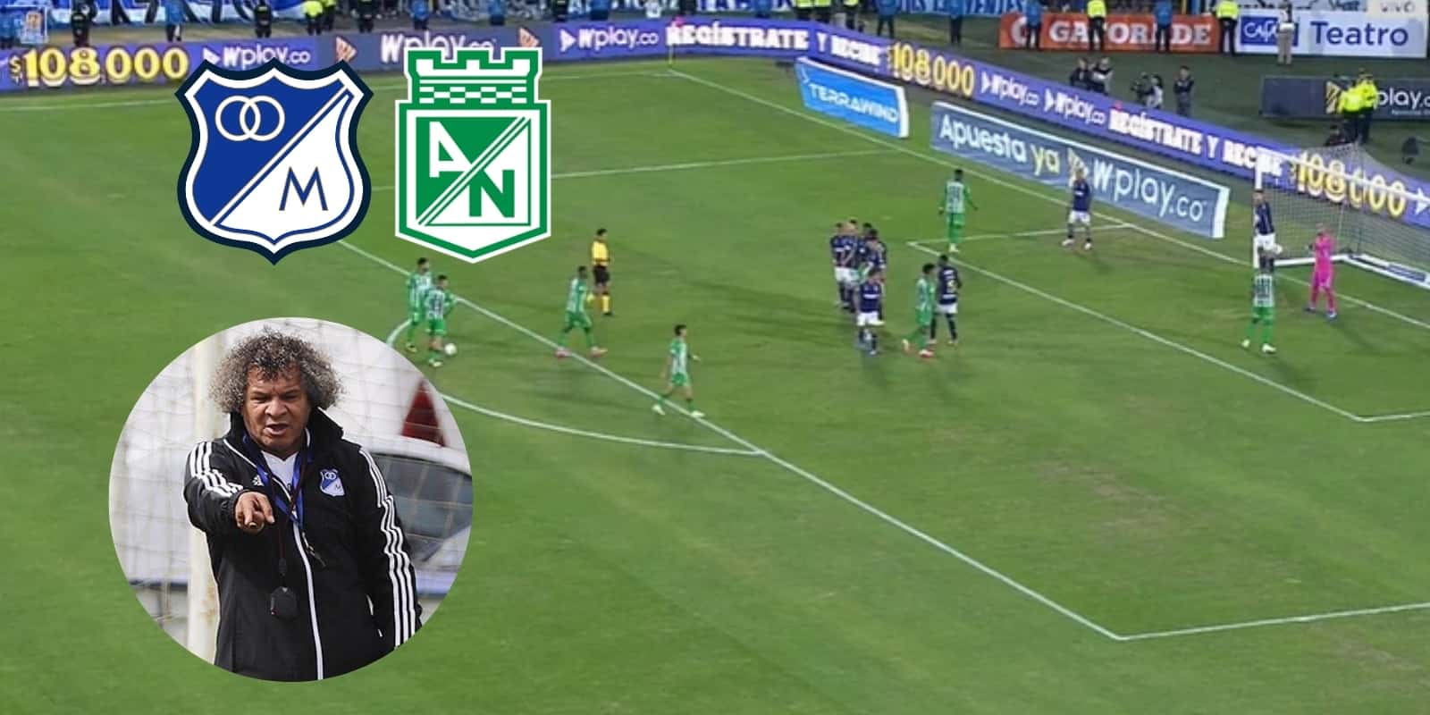 Foto: Captura de pantalla Win Sports / Millonarios FC Twitter