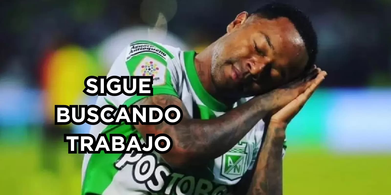Foto de Dorlan Pabón celebrando un gol con Atlético Nacional. Foto tomada de Antena 2.