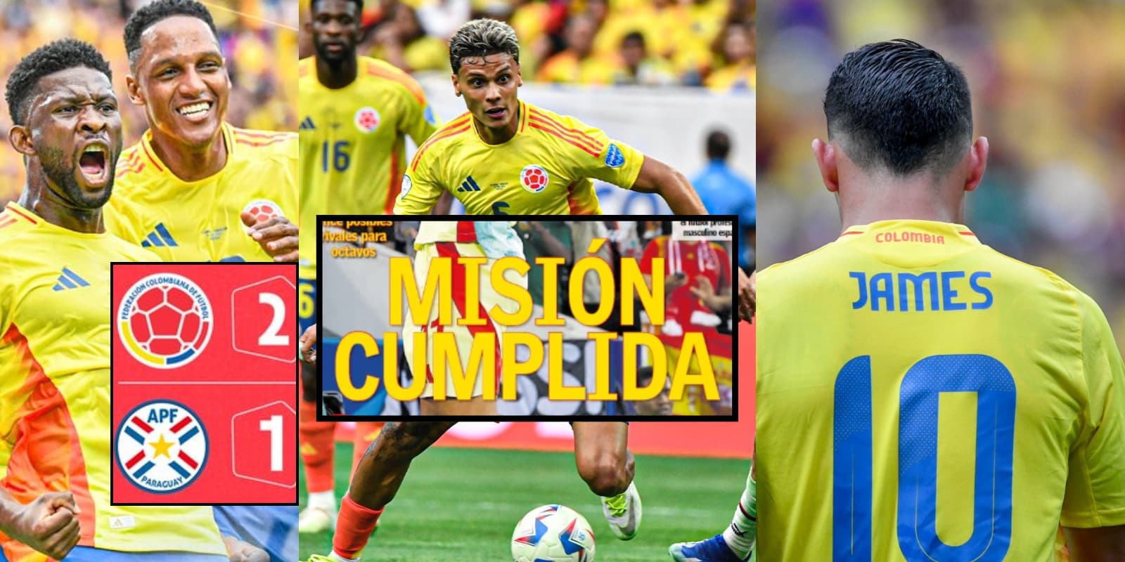 Foto: FCF Twitter / James Rodríguez Twitter / Diario AS Portadas