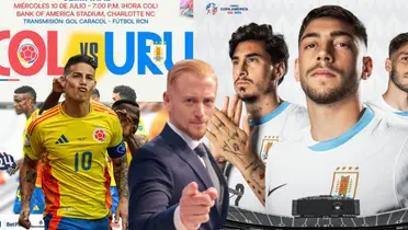 Foto: FCF Twitter / Martín Liberman Twitter / Selección Uruguay Twitter