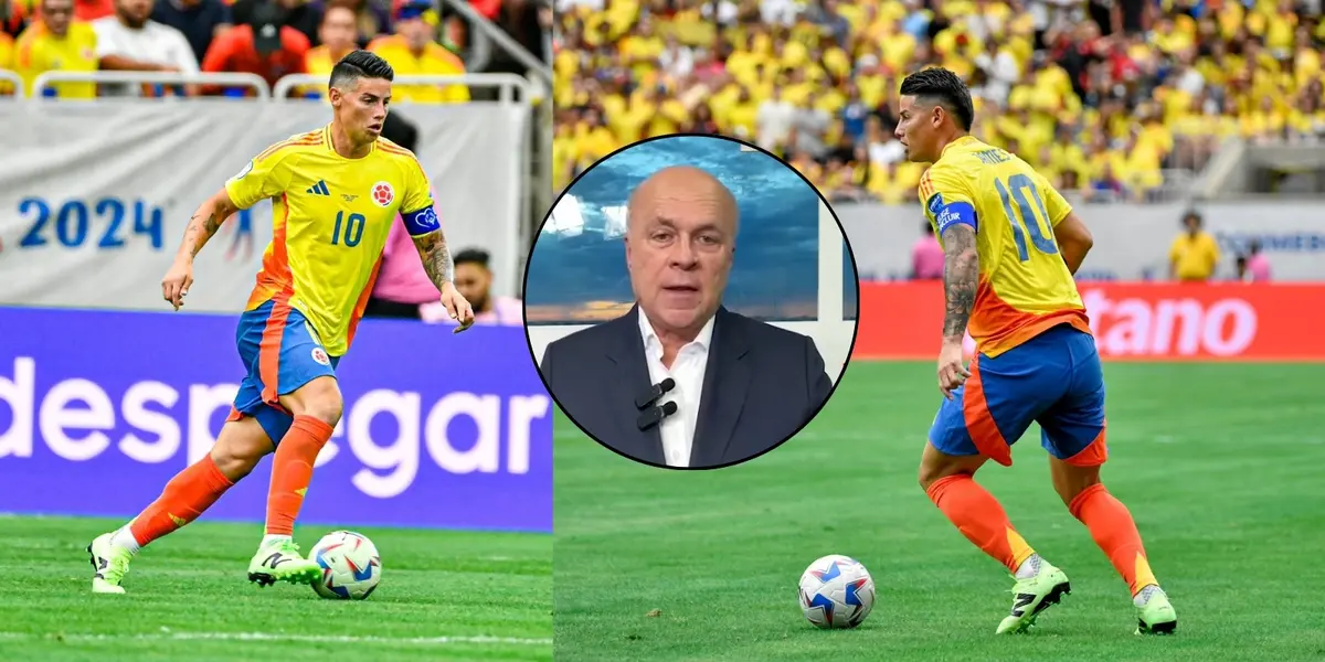 Foto: James Rodríguez Twitter / Captura de pantalla El Futbolero Colombia