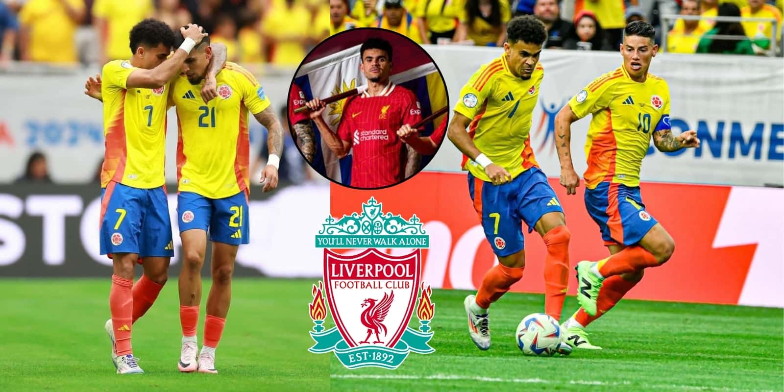 Foto: Luis Díaz Twitter / Liverpool Twitter